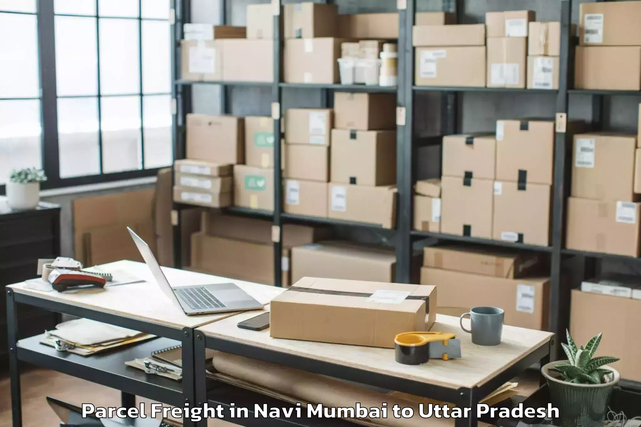 Top Navi Mumbai to Patti Pratapgarh Parcel Freight Available